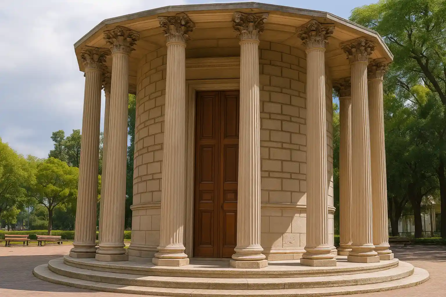 templo de vesta en ecoparque