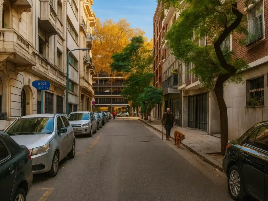 Calle Vidt y el jubilado