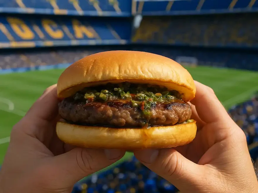 hamburgesa y futbol
