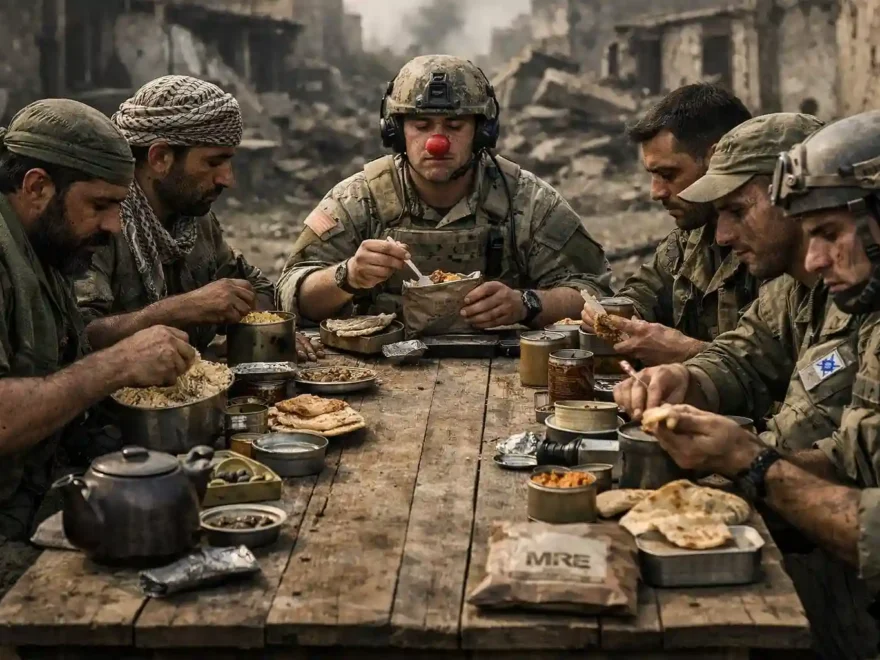 El sabor de la guerra que comen los soldados mientras el mundo arde