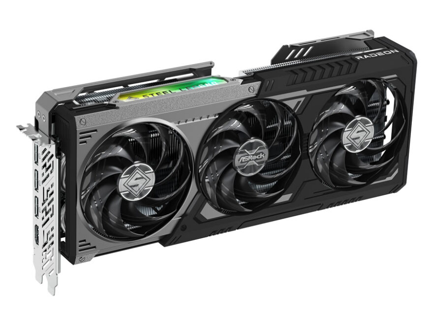 ASRock AMD Radeon RX 9070 GRE Steel Legend Dark 12GB OC 45